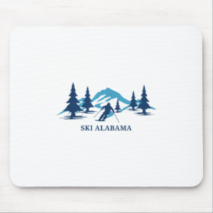 Ski Alabama Skigebiet Skifahren Skifahrer _1 Mousepad