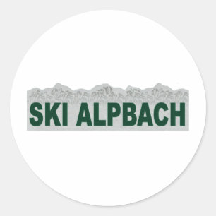 Ski Alpbach Runder Aufkleber