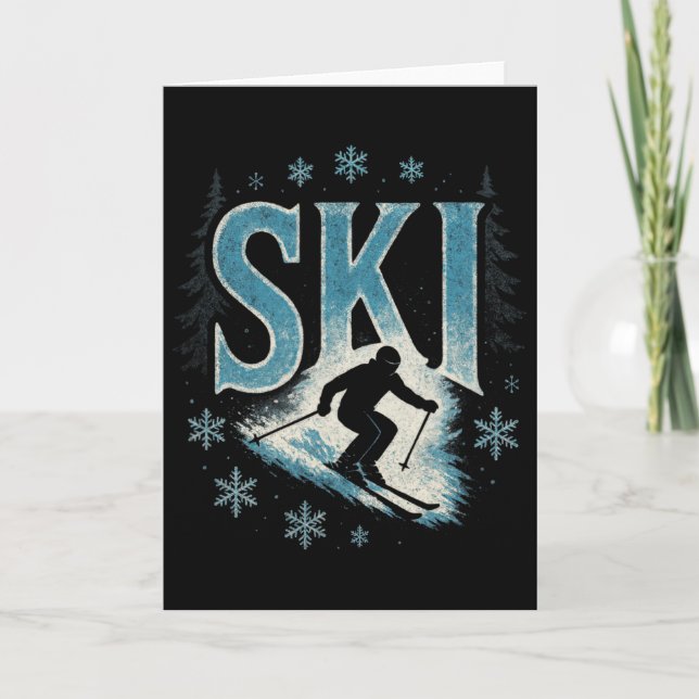 Ski - Alpine Downhill Racing Freestyle  Karte (Vorderseite)