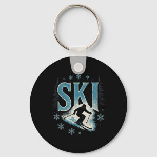 Ski - alpiner Abfahrtslauf Freestyle Schlüsselanhänger