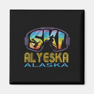 Ski Alyeska Alaska Skiferien  Magnet