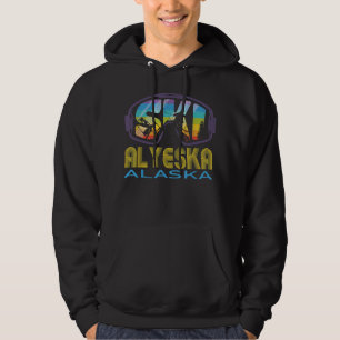 Ski Alyeska Alaska Skiurlaub Hoodie