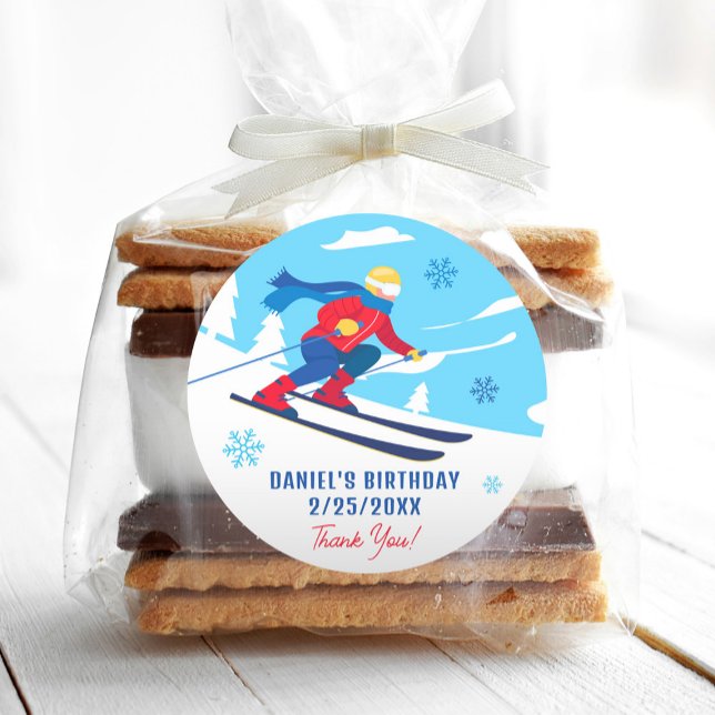 Ski Anniversaire Faisons un tour sur les Stickers (Créateur téléchargé)