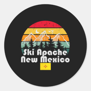 Ski Apache New Mexico1 Runder Aufkleber