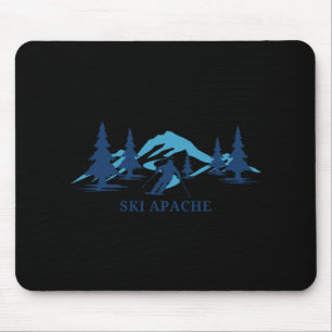 Ski Apache New Mexico Skigebiet Skifahren Skifahre Mousepad