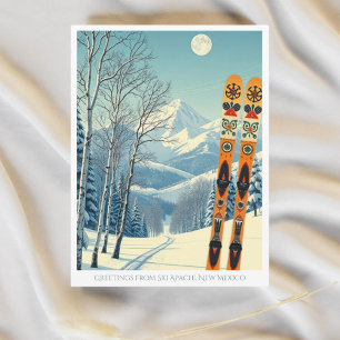 Ski Apache Nouveau Mexique Sierra Blanca USA Carte