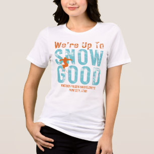 Ski Après Winter Junggesellinnenabschied Türkis Tri-Blend Shirt