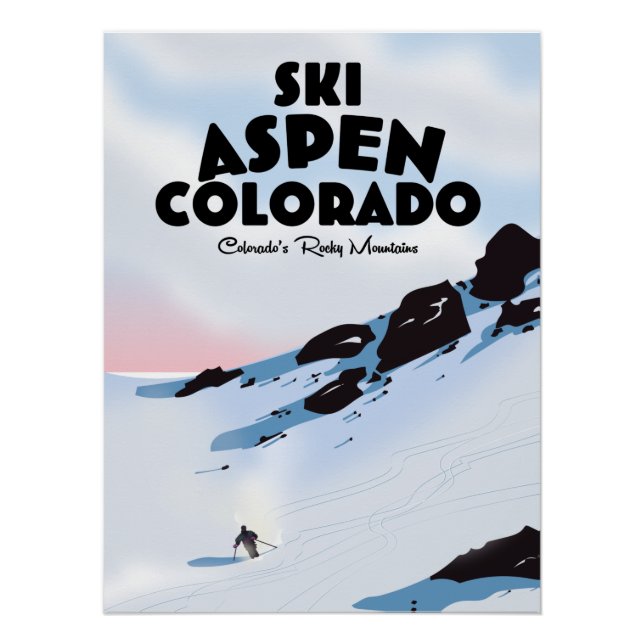Ski Aspen Colorado Poster (Vorderseite)