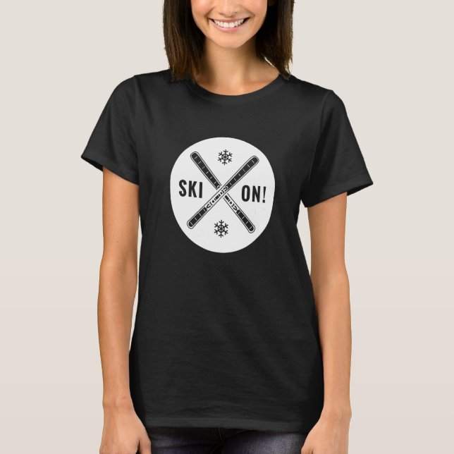 Ski auf   T-Shirt (Vorderseite)