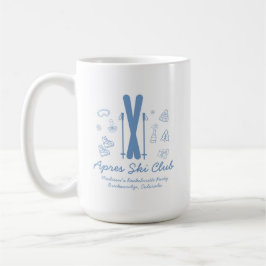 Ski Bachelorette letzten Toast auf den Pisten Kaffeetasse