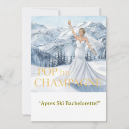 Ski Bachelorette Weekend Bride on the Slopes Einladung