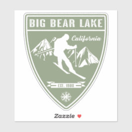 Ski Big Bear Lake California Aufkleber