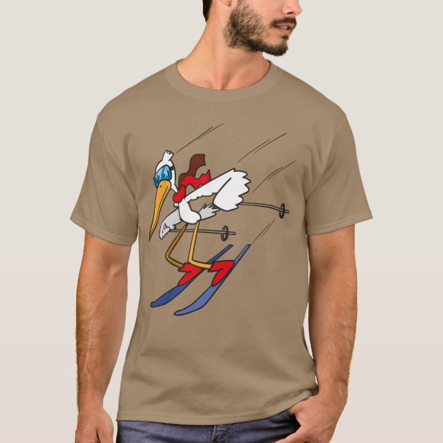 Ski Bird T-Shirt (Vorderseite)