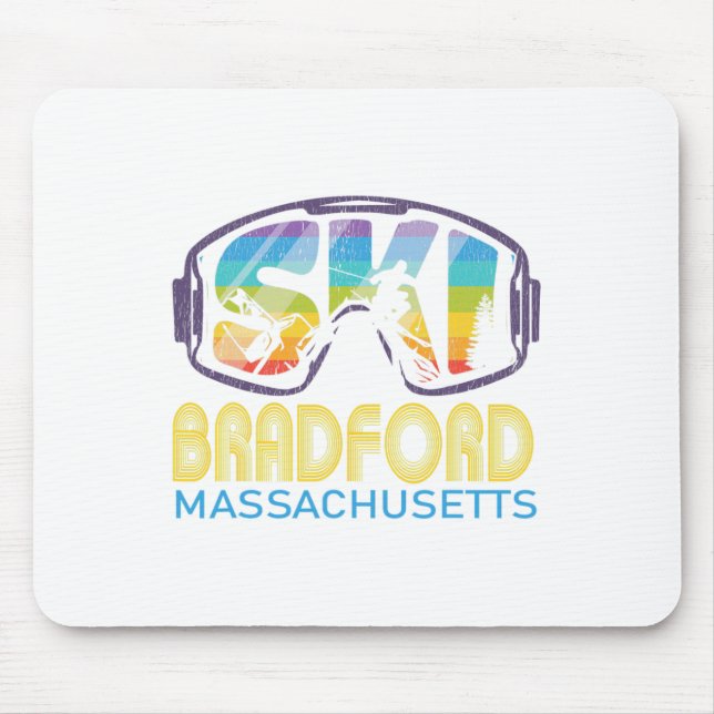 Ski Bradford Machusetts Skiurlaub Mousepad (Vorne)