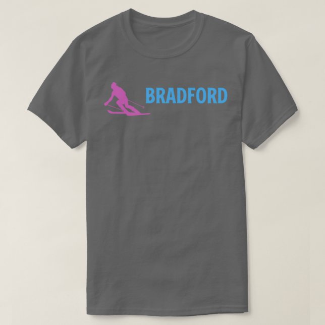 Ski Bradford Retro Bradford Mountain Resort Skifah T-Shirt (Design vorne)