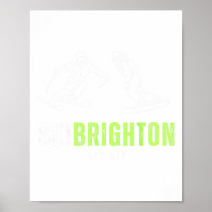 Ski Brighton Utah Skifahren Snowboarden Resort Url Poster