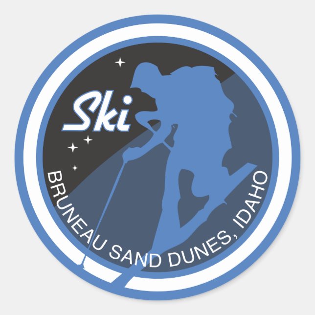 Ski Bruneau Sand Dunes Stickers (Vorderseite)