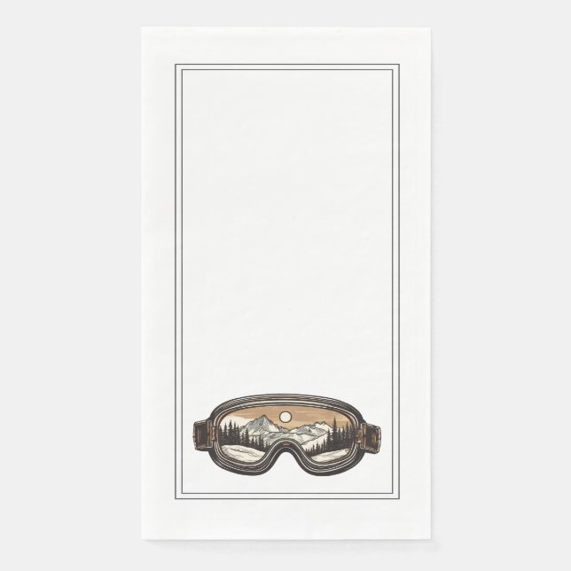 SKI BUM NAPKINS SERVIETTE (Vorderseite)