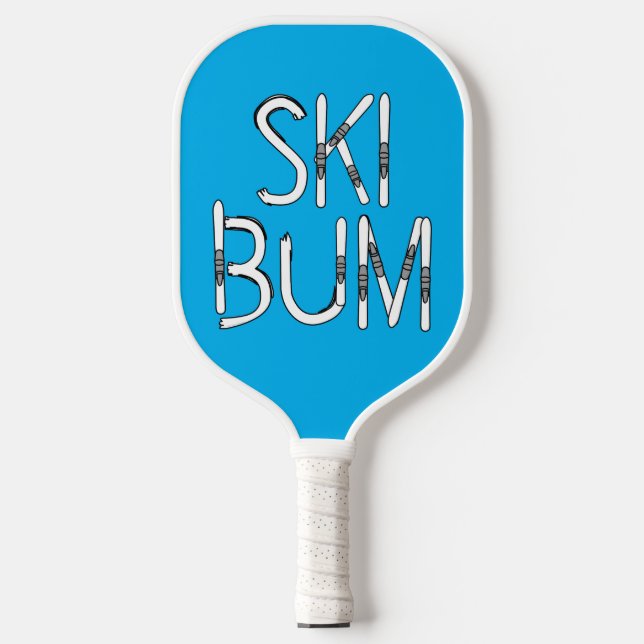 Ski Bum Skis Pickleball Schläger (Vorderseite)