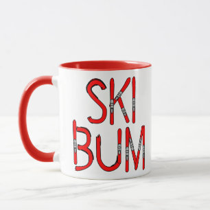 Ski Bum Skis Tasse