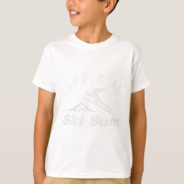 Ski Bum T Shirt - Offizielles Ski-Bum Skiving-Shir (Vorderseite)