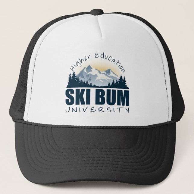 Ski Bum University Hat Truckerkappe (Vorderseite)