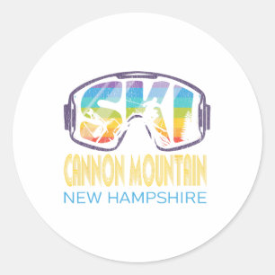 Ski Cannon Mountain New Hampshire Skiurlaub Runder Aufkleber