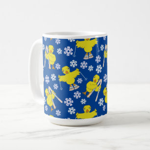 Ski Chick Muster Kaffeetasse