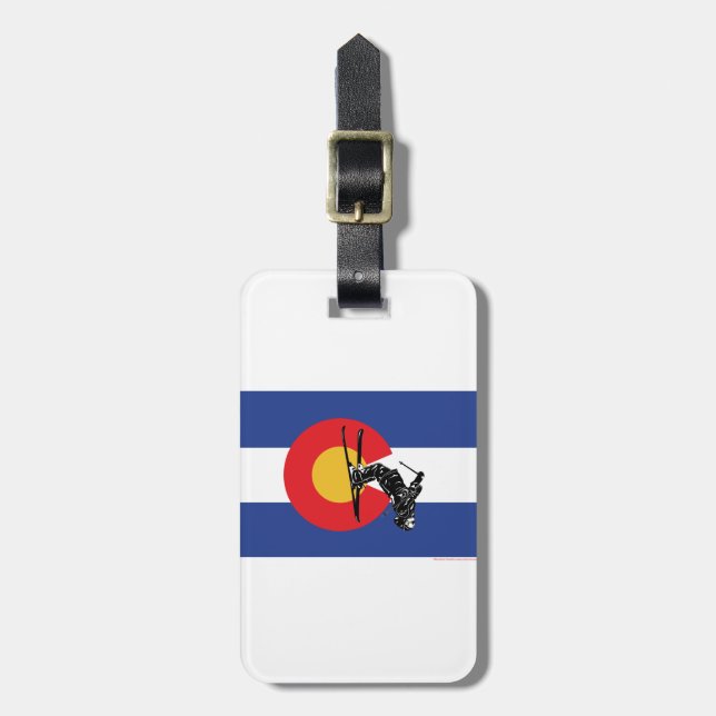 Ski Colorado Gepäckanhänger (Vorderseite vertikal)