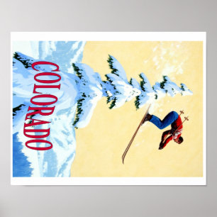 SKI-COLORADO-PLAKAT POSTER