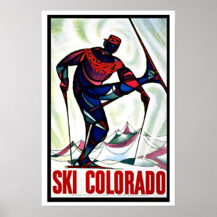 Ski Colorado US Vintage Reise Poster