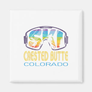 Ski Crested Butte Colorado Skiurlaub Magnet