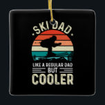 Ski Dad Keramikornament<br><div class="desc">Ski Dad</div>