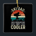 Ski Dad Keramikornament<br><div class="desc">Ski Dad</div>