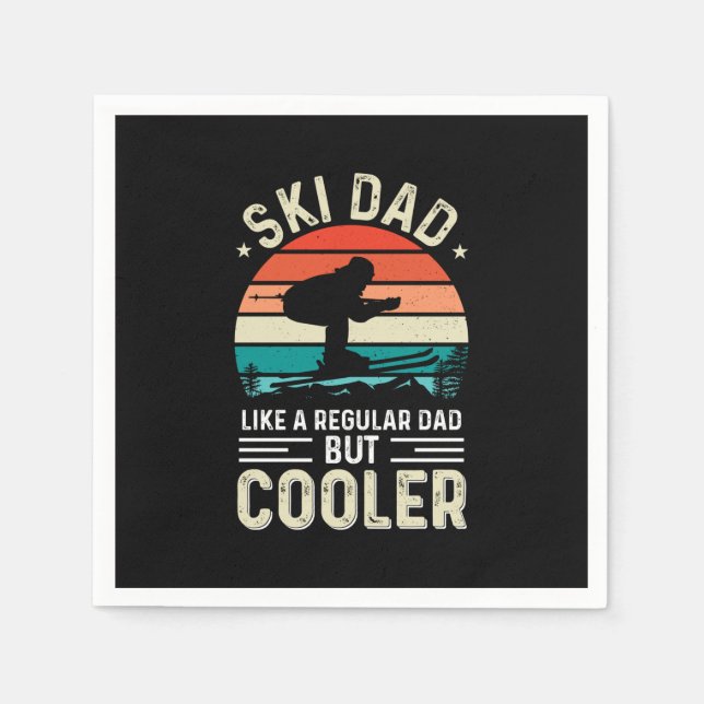 Ski Dad Serviette (Vorderseite)