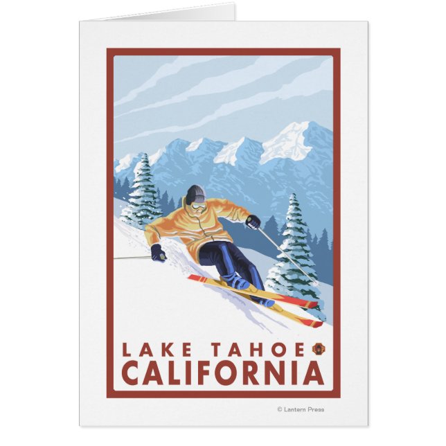 Ski de neige - Lake Tahoe, Californie (Devant)