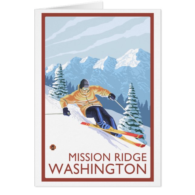 Ski de neige - Mission Ridge, Washington (Devant)