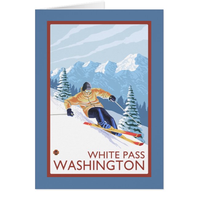 Ski de neige - White Pass, Washington (Devant)