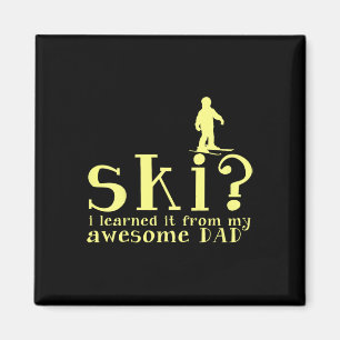 Ski-Design Kinder-Wintersport-Geschenk für Kinder Magnet