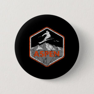 Ski-Design Skifahren Snowboard Skifahrer Berge Asp Button