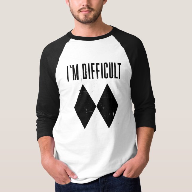 Ski Double Black Diamond Novelty T-Shirt (Vorderseite)