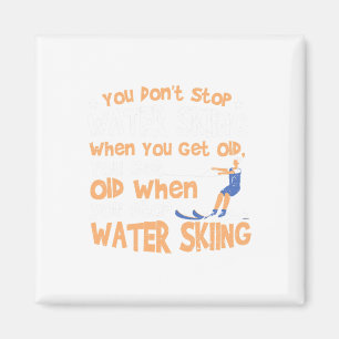 Ski Du hörst nicht auf, Wasserski zu fahren, wenn Magnet