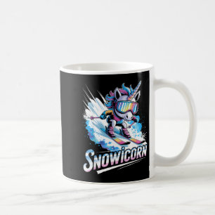 Ski-Einhorn Wintersport Skifahrer lustiges Skifahr Kaffeetasse