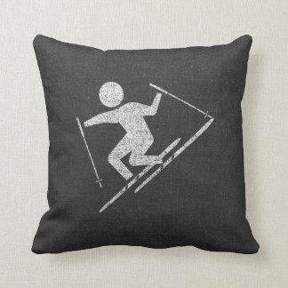 Ski fahren am Spiel Kissen