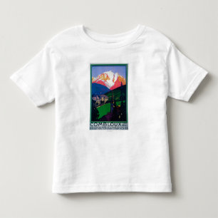 Ski fahren an Combloux förderndem Plakat Kleinkind T-shirt