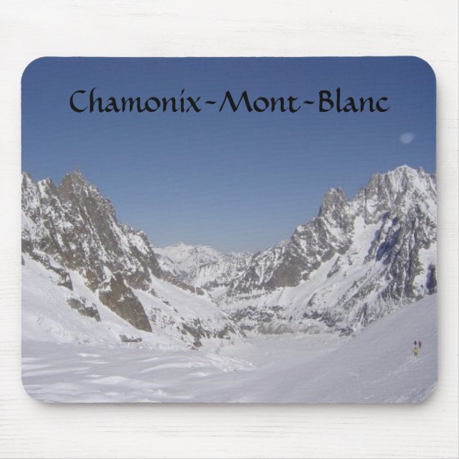 Ski fahren auf einem Gletscher Mousepad (Vorne)