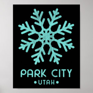 Ski fahren Frauen Park City Utah Poster