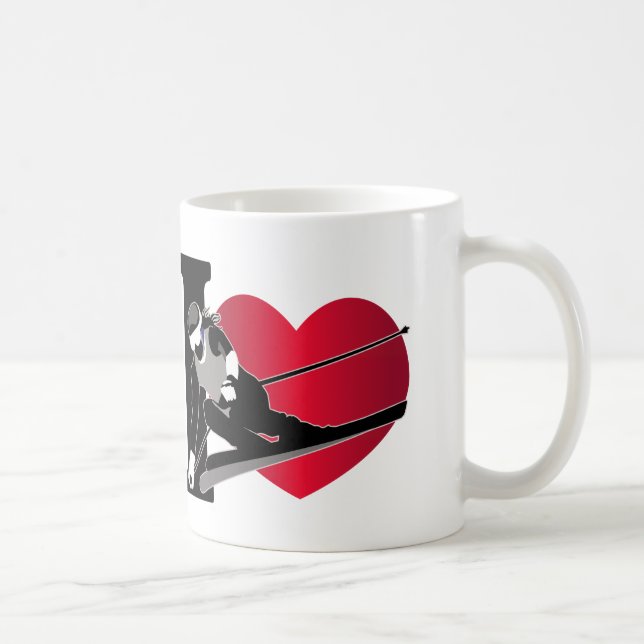 Ski fahren kaffeetasse (Rechts)