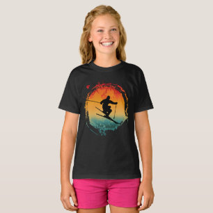 SKI-Fahren RETRO VINTAGE T-Shirt