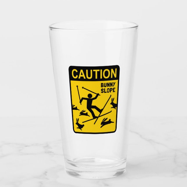 Ski fahrender Spaß des Glas (Vorderseite)